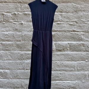 Modern Citizen 545 Yimei Mock Neck Side Slit Dress Sz S